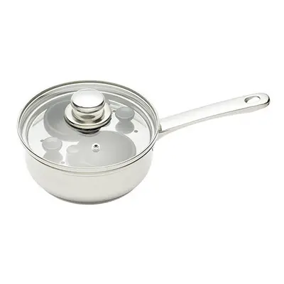 KitchenCraft Stainless Steel 16cm Two Hole Egg Poacher