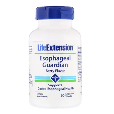 Life Extension Esophageal Guardian Berry Flavour comes in ChewableTablet pack