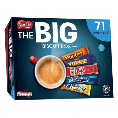 Nestle The Big Biscuit Box, x Chocolate Bars Kit Kat,Yorkie,Toffee Crisp,Breakaway,Blue Riband C