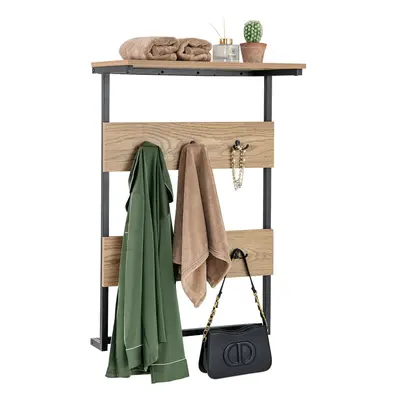 Entryway Wall Coat Rack Wall Mounted Coat Rack w/6 Hooks