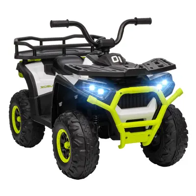 AIYAPLAY 12V Kids Quad Bike w/ Suspension Wheels, for Years - Green