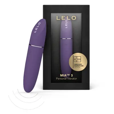 (Purple) LELO MIA Female Personal Massager, Mini Vibrator Quiet With Pleasure Settings And an Up