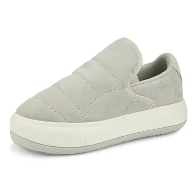 PUMA - Womens Suede Mayu Slip-On First Sense Shoes Size: 9.5 US Color: Gray Violet/Marshmallow