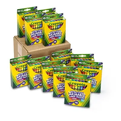 Crayola Ultra Clean Washable Large Crayons Bulk School Supplies Packs of Count