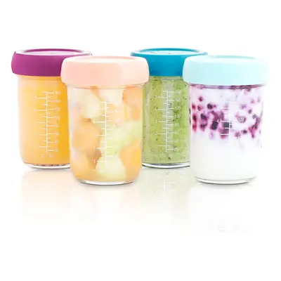 Babymoov Glass Babybols, Set of Baby Food Storage Containers