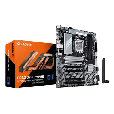 GIGABYTE B860 DS3H WIFI6E Motherboard - Intel Core Ultra Series CPUs, 8+1+2+2 Phases VRM, up to 