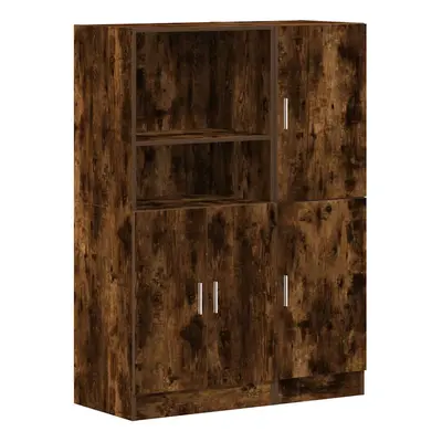 (smoked oak) vidaXL Kitchen Cabinet Set Piece Storage Cabinet Cupboard Engineered Wood