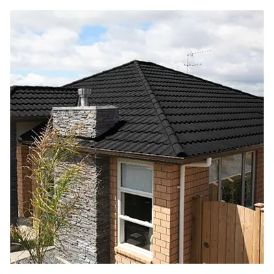 (Black) Golan Tiles Stone Coated Metal Roofing 5pcs