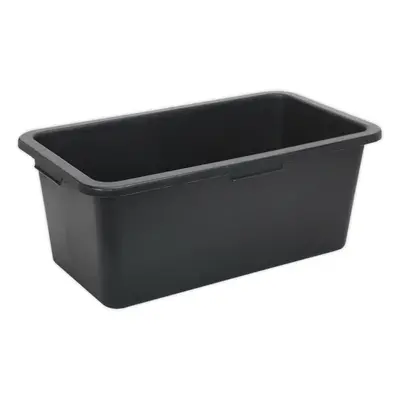 795 x x 295mm Storage Container - BLACK 60L - Integral Handle Warehouse Bin