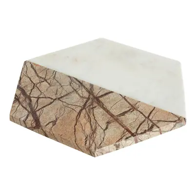 Premier Housewares White / Brown Forest Marble Chopping Board