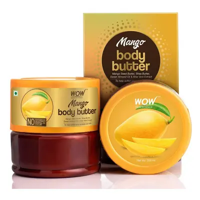 WOW Skin Science Mango Body Butter for all skin types - No Parabens, Silicones, Mineral Oil & Co