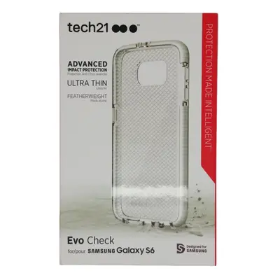 Tech21 Evo Check Flex Impact Cover Case For Samsung Galaxy S6 (Clear)