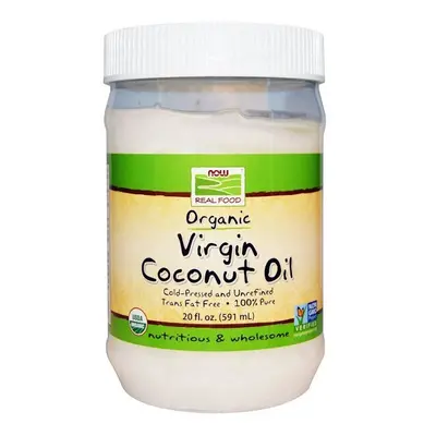 Now Foods, Real Food, Organic Virgin Coconut Oil, fl oz (591 ml)