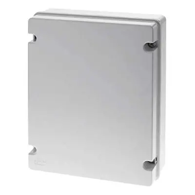 WISKA SMOOTH SIDED JUNCTION BOX / ENCLOSURE, GREY, IP56, NYLON SCREWS, 460x380x120