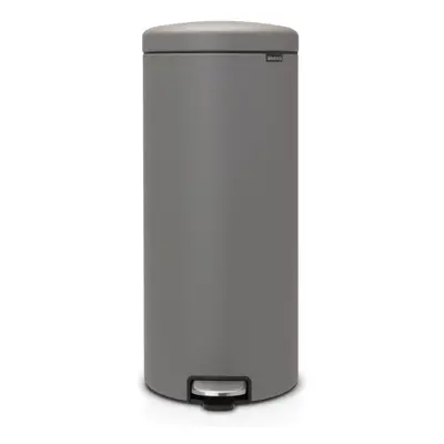 Brabantia New Icon Step Trash Can (8 Gal/Mineral Concrete Gray) Soft C