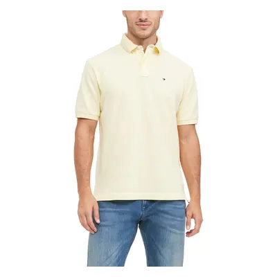 Tommy Hilfiger mens Short Sleeve in classic Fit Polo Shirt Wax Yellow