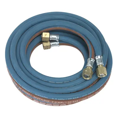 Sealey Oxy Acetylene Twin Rubber Hose Set 5m SGA5