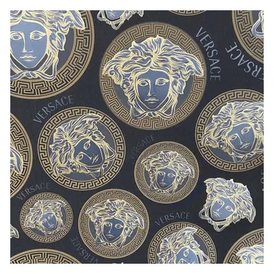 AS Creation Versace Medusa Head Black Gold Wallpaper