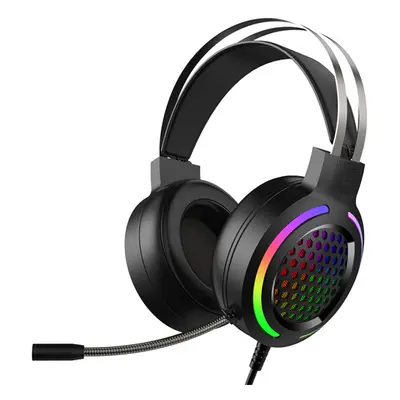 USB + 3.5mm Stereo Gaming Headsets Noise Cancelling Surround Sound Headphone with LED Light Micr