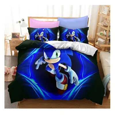 (Style 14, Double) Sonic Bedding Single Double Duvet Cover Cartoon