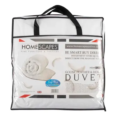 Homescapes Kids 4.5 Tog Goose Feather & Down Duvet