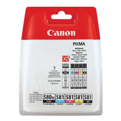 Canon PGI-580/CLI-581 5-Ink Multi Cartridge Pack 2078C005 CO65216