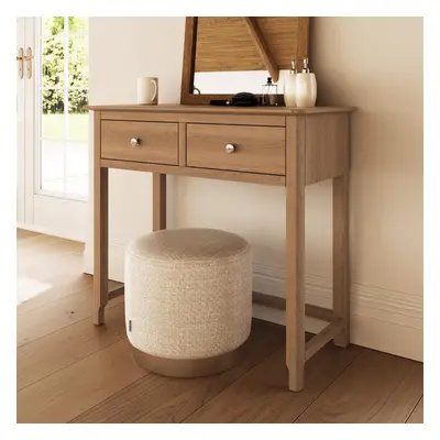 Solid Natural Oak Drawer Dressing Table Large Bedroom Furniture Modern