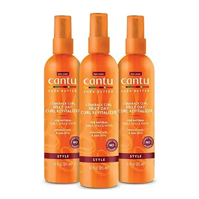 cantu comeback curl Next Day curl Revitalizer for Natural Hair with Pure Shea Butter, fl oz (Pac