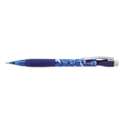 Pentel Icy Mechanical Pencil 3mm Fixed Sleeve 7mm Lead Transparent Blue Barrel (AL27TC)