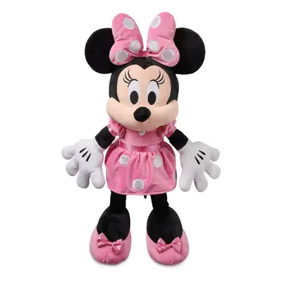 Official Minnie Mouse Large Pink Soft Toy, 67cm/26cm, Plush Cuddly Character In Classic Outfit w