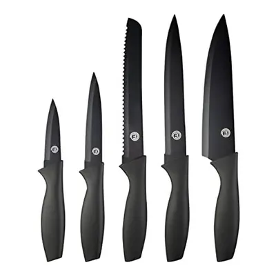 MasterChef Knife Set of Kitchen Knives incl. Paring, Utility, Bread, Carving & Chef Knives for C