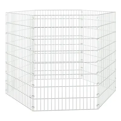 (54 x cm/6) vidaXL Free Range Animal Enclosure Rabbit Cage Animal Cage Galvanised Iron