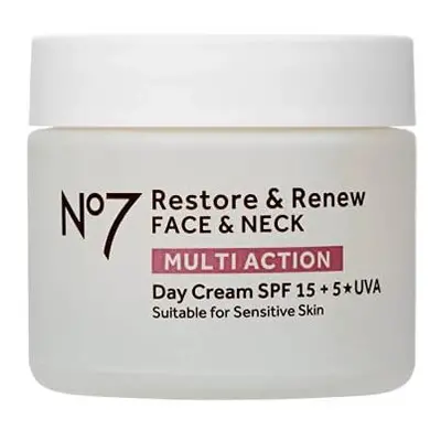 No7 Restore & Renew FACE & NECK MULTI ACTION Day Cream 50ml