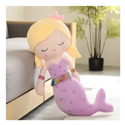 (Purple, 115cm) Large Mermaid High Quality Filled Cotton Stuffed Plush Toy for Girls Princess