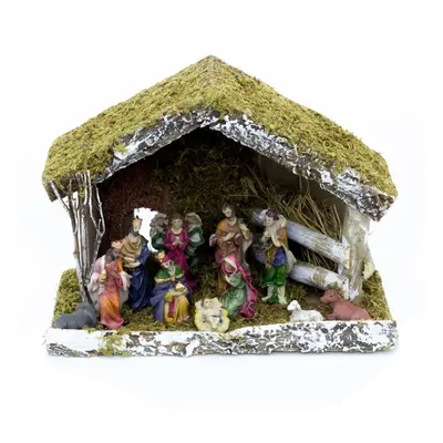 Traditional Christmas Nativity Set With Beautiful Detailed Figures | Resin Statues And Stable Ma