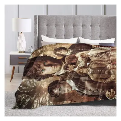 (150CM X 200CM) Outlander Jamie Fraser Collage Blanket Soft Flannel Warm Fuzzy Blanket for Couch