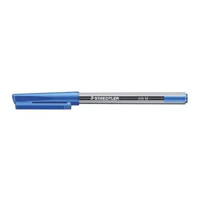 Staedtler Medium Stick Ballpoint Pen 100pcs - Blue