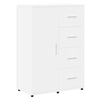 (white) vidaXL Sideboard Cupboard Side Cabinet Highboard Sonoma Oak Engineered Wood