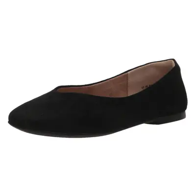 Amazon Essentials Women's Square-Toe Ballet Flat Black 7.5