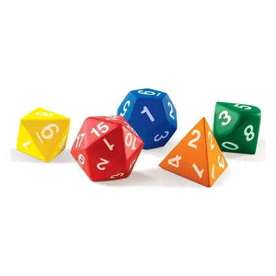 Learning Resources Jumbo Polyhedral Dice (Set of 5)