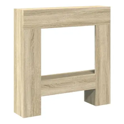 (sonoma oak) vidaXL Fireplace Surround Fire Surround Fire Place Old Wood Engineered Wood