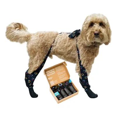 Walkee Paws New Deluxe Easy-On Dog Boot Leggings Seen on Shark Tank Protects from Winter Cold Ra