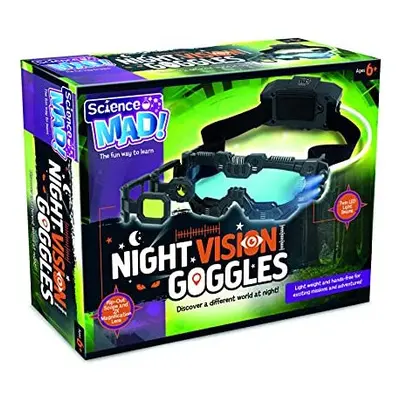 Science MAD! Night Vision Goggles For Kids - For Fun Night Missions - Lightweight, Flip Out Scop