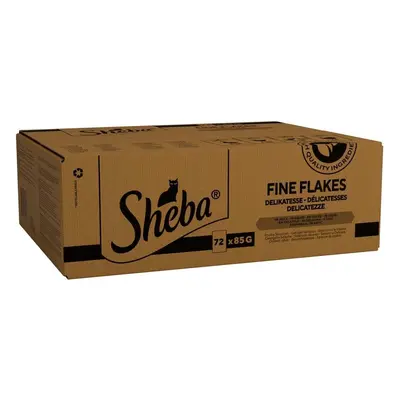 Sheba Fine Flakes Fish Collection in Jelly Pouches Adult Cat Food