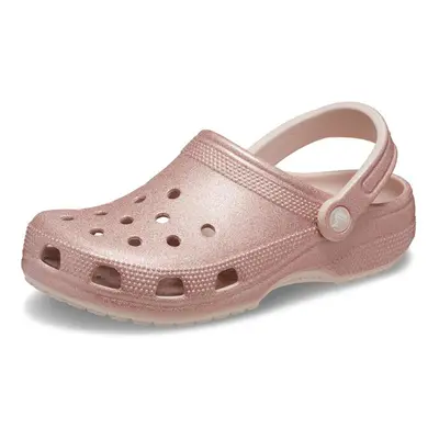 Crocs Unisex Classic Sparkly Clog | Metallic Shoes Quartz Glitter