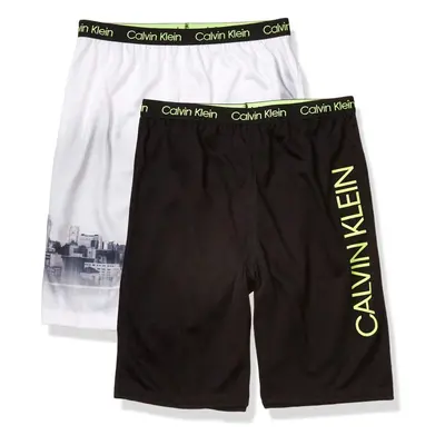 Calvin Klein Boys' Little Lounge Pajama Shorts Pack City/Black Sm