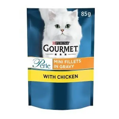 Gourmet Perle Mini Fillets in Gravy with Chicken 85g (Pack of 26)