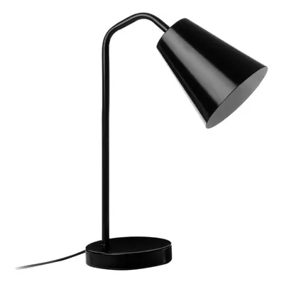 Premier Housewares Black Metal Modern Desk Lamp