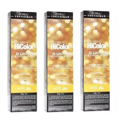 (H16 - (3pks)) L'Oreal Honey Blonde H16 Excellence HiColor BLONDES For Dark Hair Only