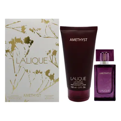 Amethyst Set by Lalique for Women - Pc Gift Set 1.7 oz EDP Spray, oz Body Lotion